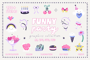 Funny Party Graphics Collection