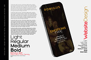 Romulus Wolf-Sans serif font family, a Sans Serif Font by Artistic & Unique (Thumbnail 15 of 15)