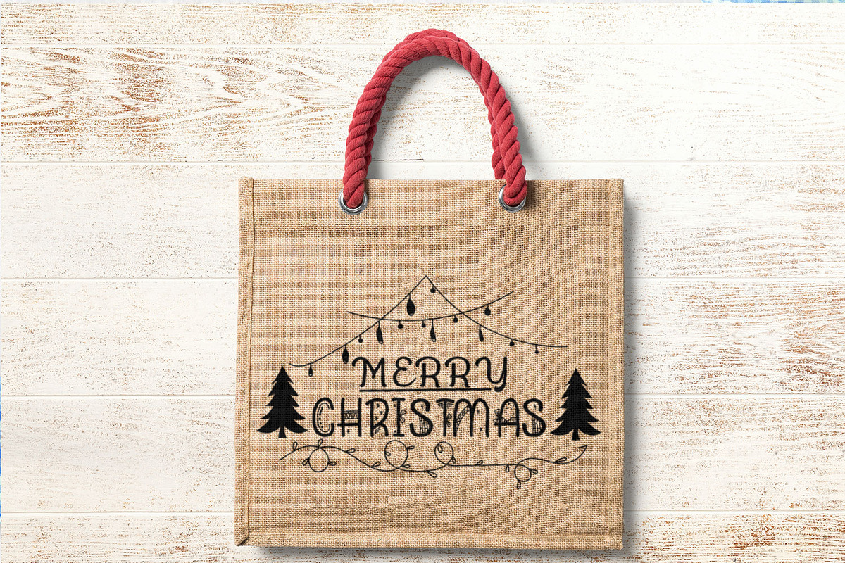 Christmas SVG - Merry Christmas SVG, a Decorative Illustration by Dasagani (Photo 5 of 5)