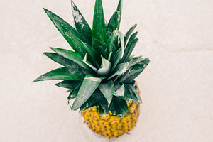Pineapple at Beach in Mexico 5