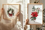 Watercolor Christmas Botanicals, a Decorative Illustration by ThaismotaCreativeCo (Thumbnail 9 of 11)