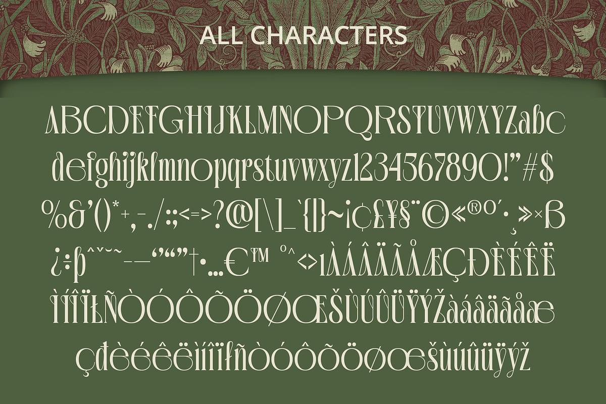 Revalyn – Art Noveau Font, a Serif Font by Craft Supply Co. (Photo 8 of 8)