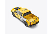 Pickup Truck Mockup, a Product Mockup by OneVectorStock (Thumbnail 6 of 16)