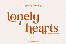 Lonely Hearts A Display Font