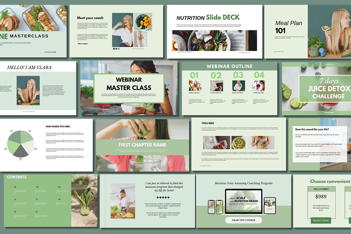 Nutrition Coach Course Creator Canva, a Social Media Template by Deepa Template Studio (Photo 7 of 48)