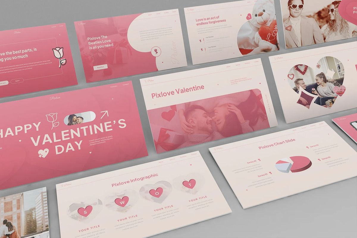 Love Themes Keynote Template, a Presentation Template by UInstrument (Photo 1 of 5)