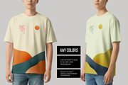 T-Shirt Mockup Asian. Generated Ai, a Shirt Mockup by Grow Design Craft Studio (Thumbnail 2 of 7)