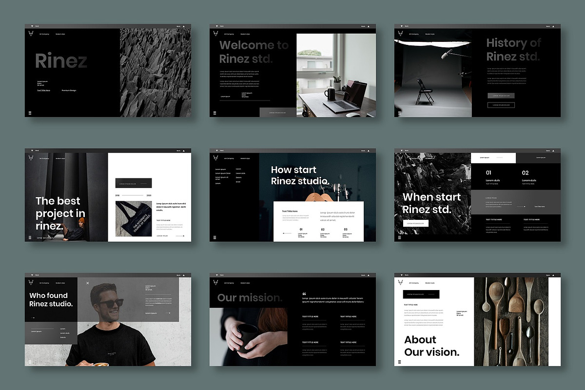 Rinez - Business Google Slide Templa, a Presentation Template by Dens Creative Studio (Photo 2 of 6)