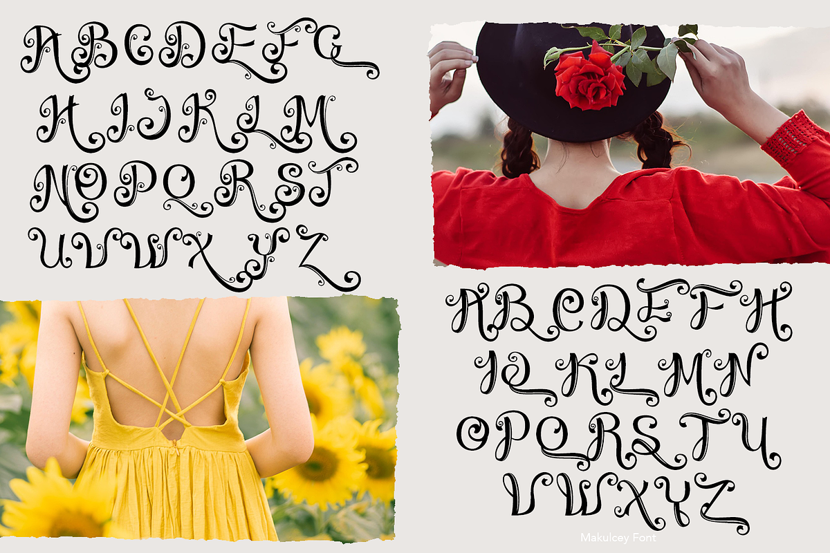 Makulcey Script Font, a Script Font by madeDeduk (Photo 8 of 10)