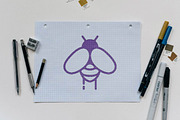 Bee Insect Animal Flying Wings Logo, a Branding & Logo Template by jongcreative (Thumbnail 3 of 4)