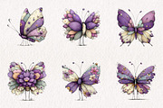 Whimsical Butterfly Clipart, an Illustration by CreationArt (Thumbnail 7 of 7)