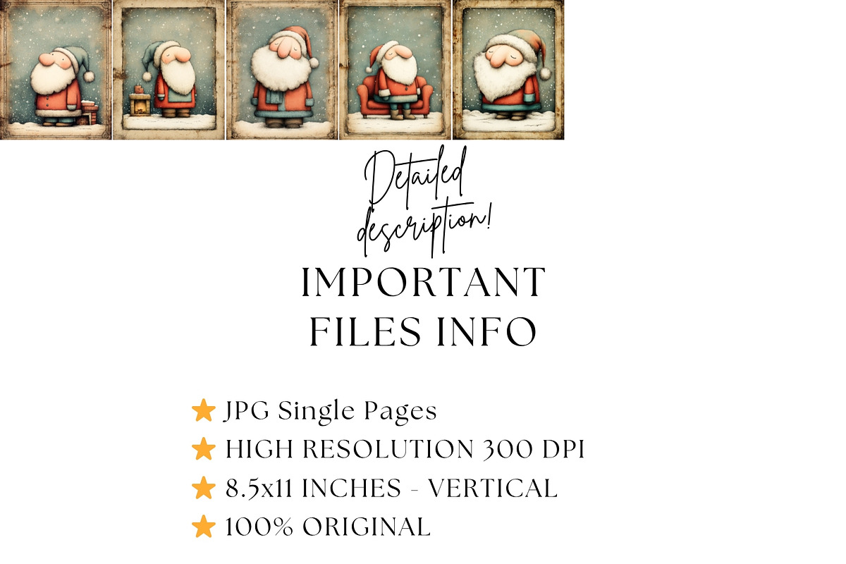 Quirky Santa Printable Christmas, a Seasonal Illustration by Nicole Branger Art (Photo 12 of 15)