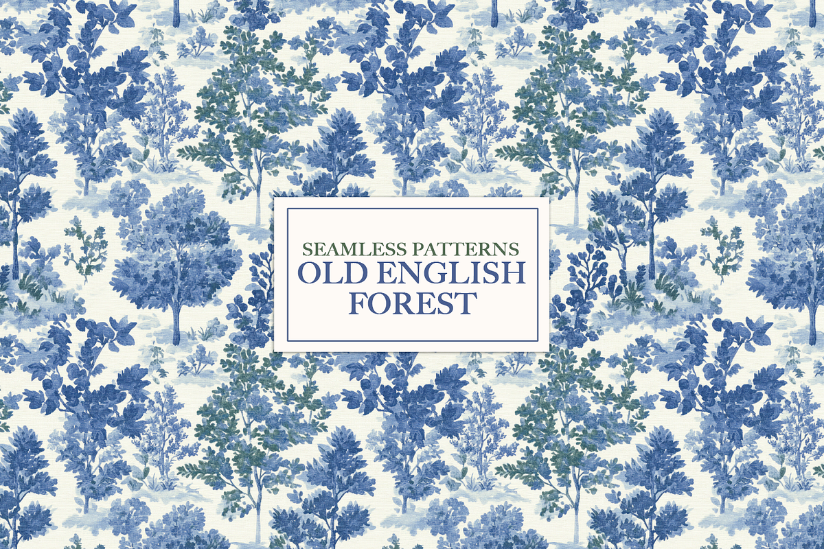 Old English Forest Seamless Patterns, a Pattern Graphic by Digital Museum (Photo 5 of 10)