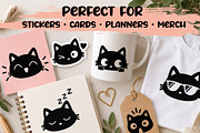 Funny Cat Reaction Faces, an Animal Illustration by OREHOVKA (Thumbnail 3 of 4)