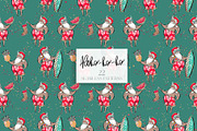 Tropical Santa Christmas PNG Clipart, a Seasonal Illustration by KaramfilaS (Thumbnail 16 of 35)