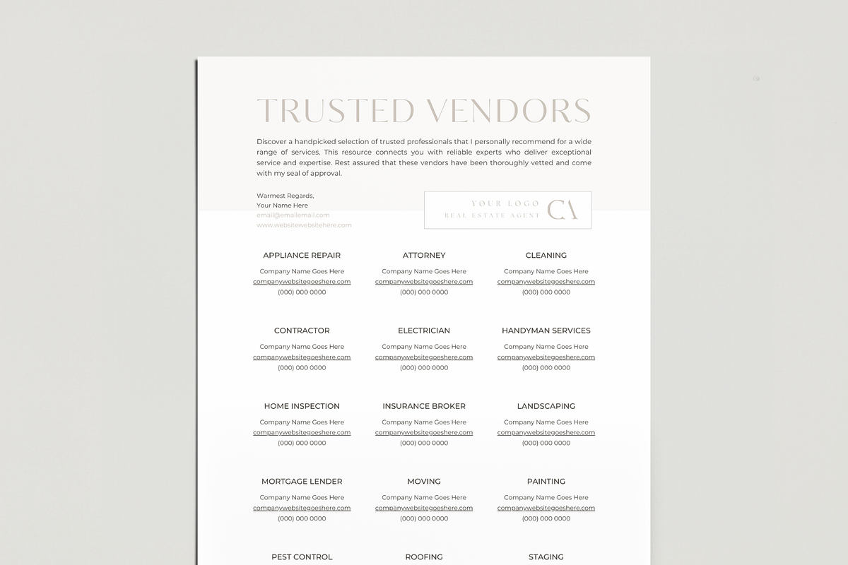 Real Estate Trusted Vendors Template, a Design Template by EstateElements (Photo 6 of 7)