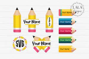 Pencil Back to School Png Files