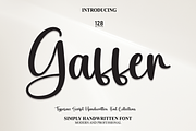 Gaffer | Script Font, a Script Font by Scratchones (Thumbnail 1 of 8)
