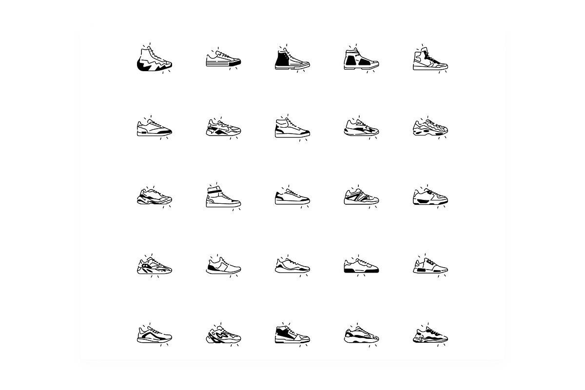 Sneakers Icons, a Sport Illustration by iconfield (Photo 4 of 5)