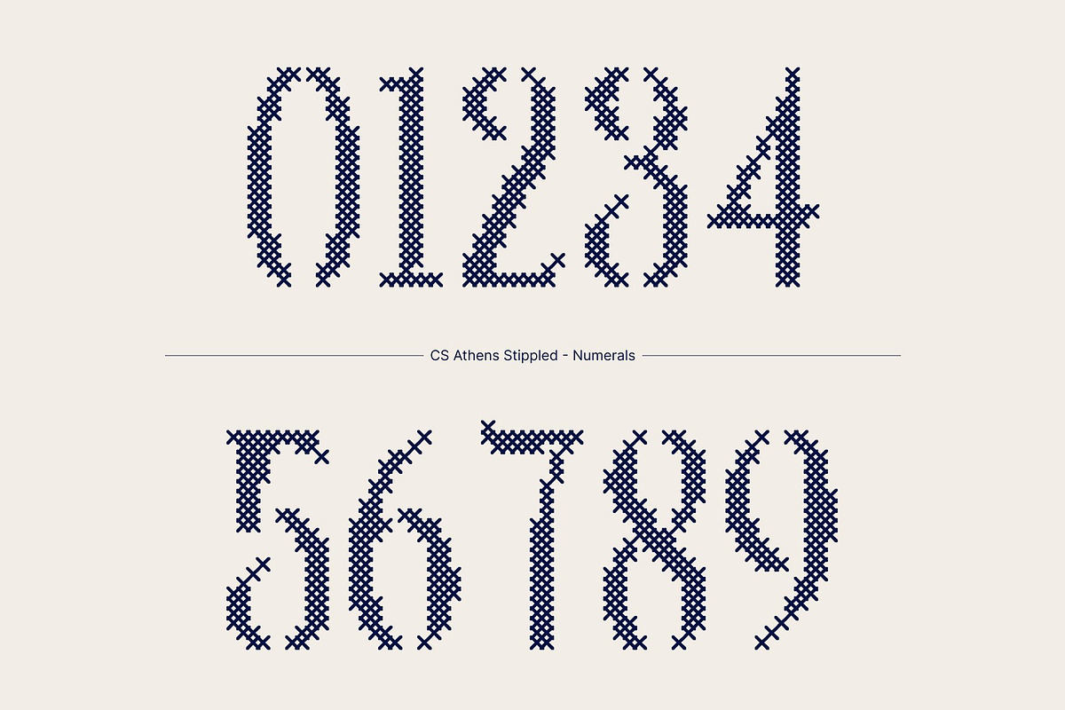 CS Athens Stitched, a Sans Serif Font by Craft Supply Co. (Photo 4 of 8)