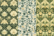 12 Vintage Nouveau Seamless Patterns, a Pattern Graphic by Inknfolly (Thumbnail 3 of 7)