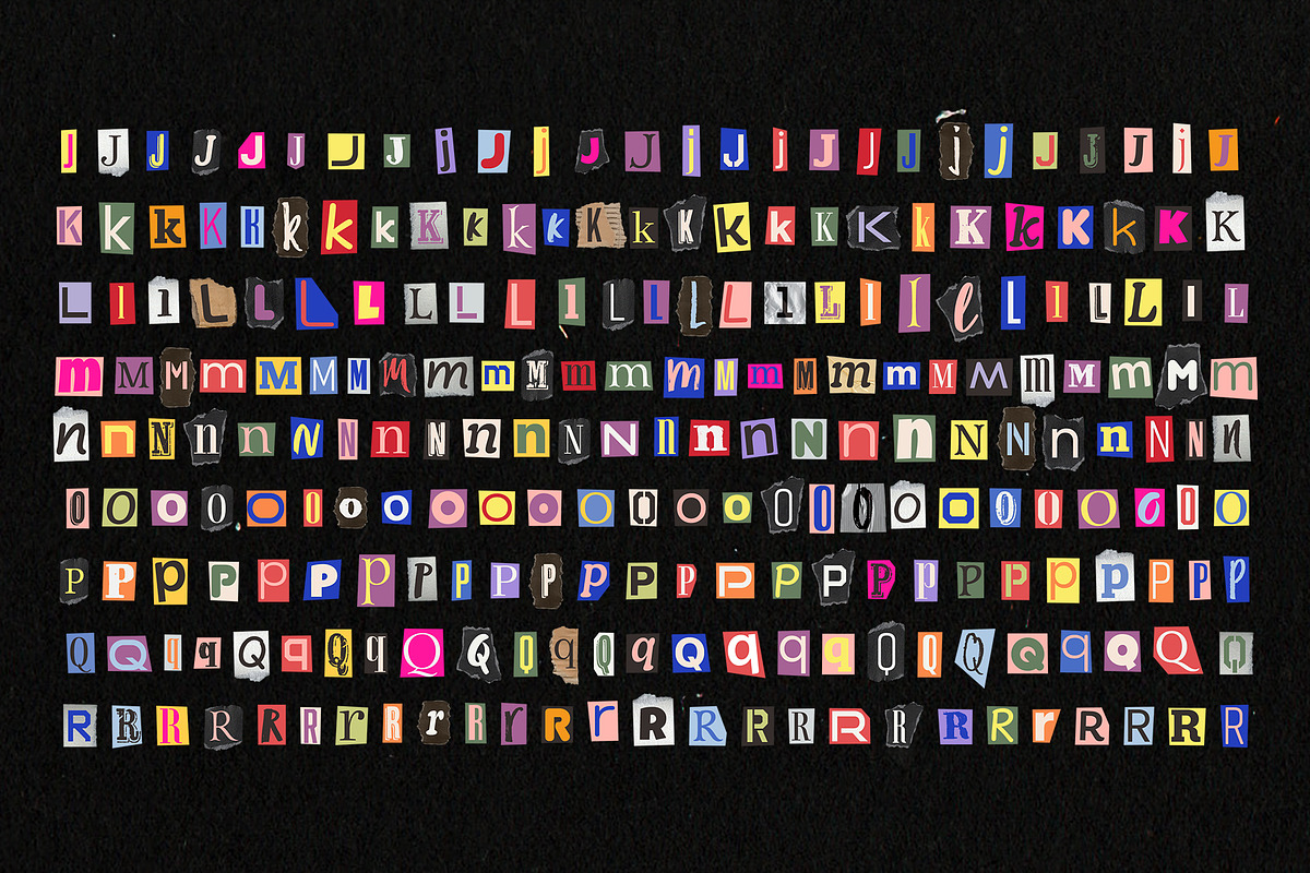 Ransom Note Letters Set, an Object Graphic by DesignerCandies (Photo 9 of 12)