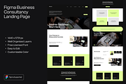 Figma Business Landing Page, a Landing Page Template by Musara (Thumbnail 1 of 6)