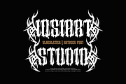 Music Blacker - Gothic Font, a Blackletter Font by Iqsiart Studio (Thumbnail 8 of 11)