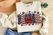 American Mama PNG, 4th of July PNG, an Illustration by DreamCafeArt (Thumbnail 2 of 5)