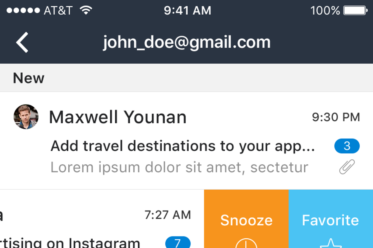 Snooze Mail UI Graphic, an App Template by hoangpts (Photo 5 of 18)