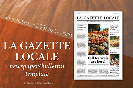 Gazette locale bulletin template