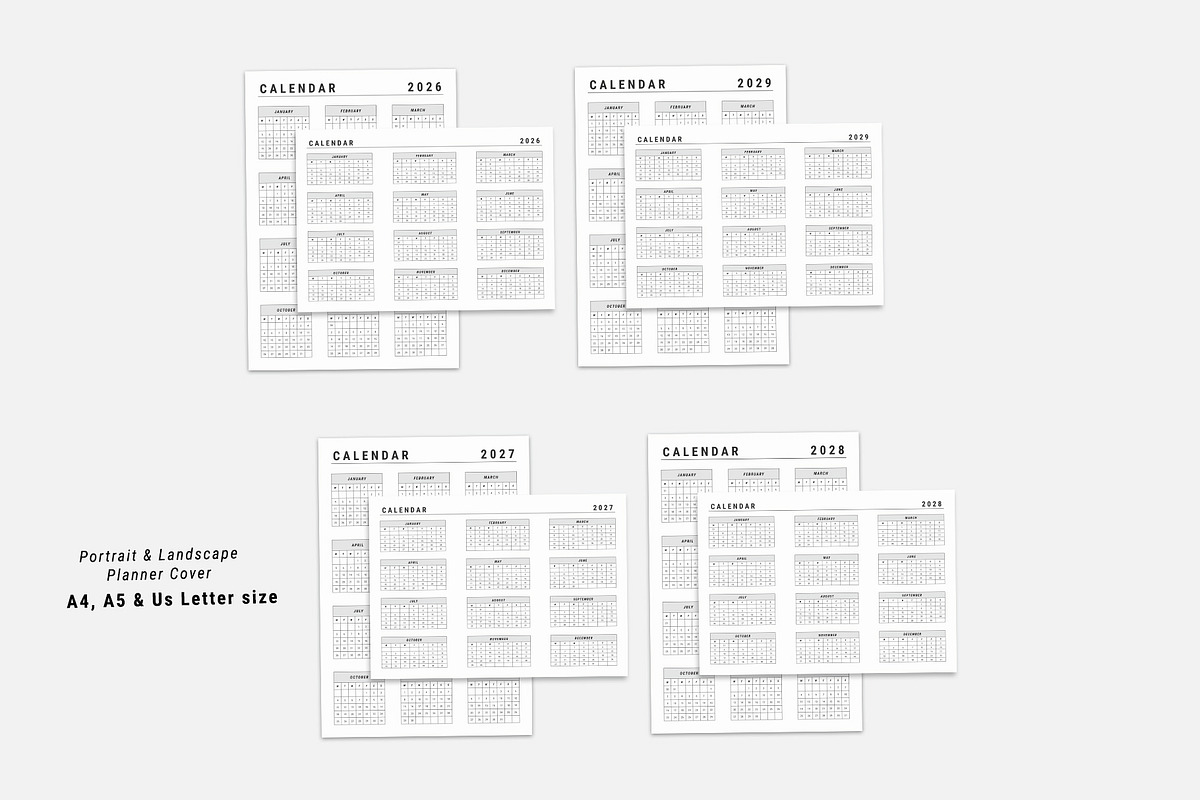 Portrait & Landscape Ultimate Plan, a Stationery Template by MNT-Creator (Photo 4 of 7)