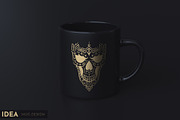 100 Decorative Vector Skulls, a Decorative Illustration by pixaroma (Thumbnail 29 of 37)
