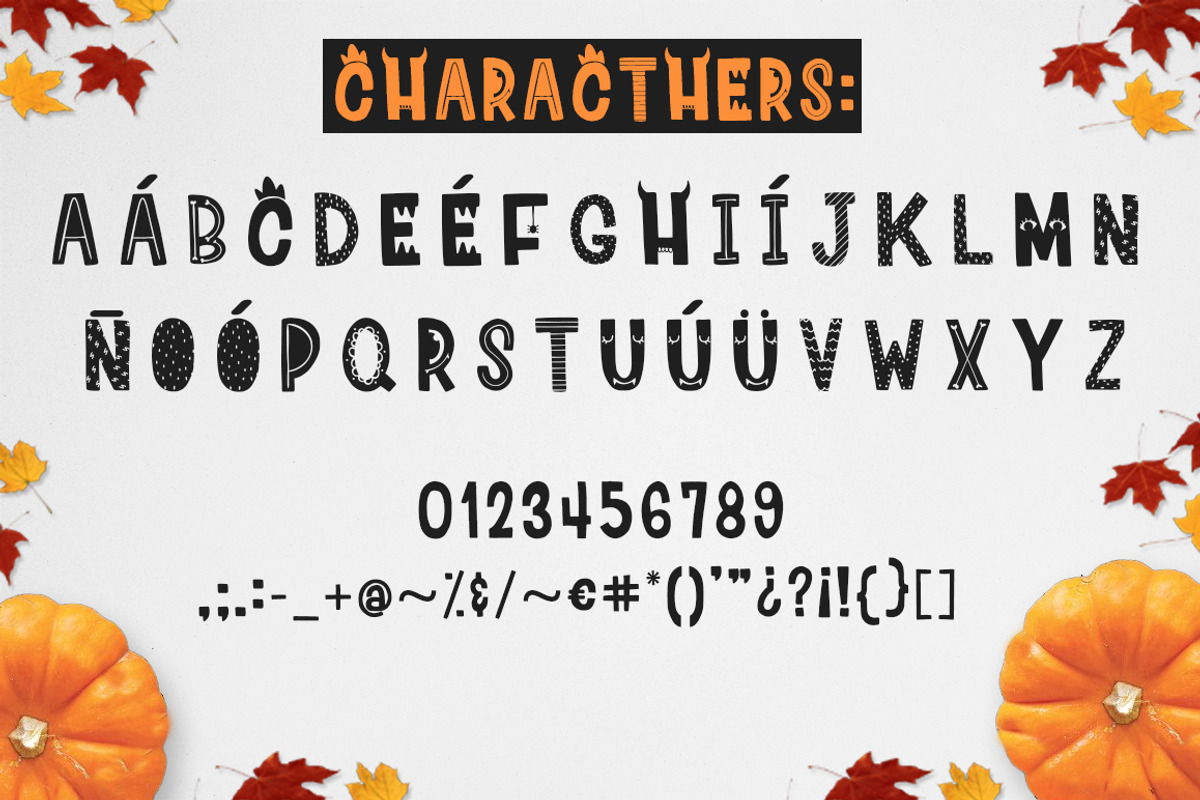 Ha-Halloween font + patterns + MORE! preview 2