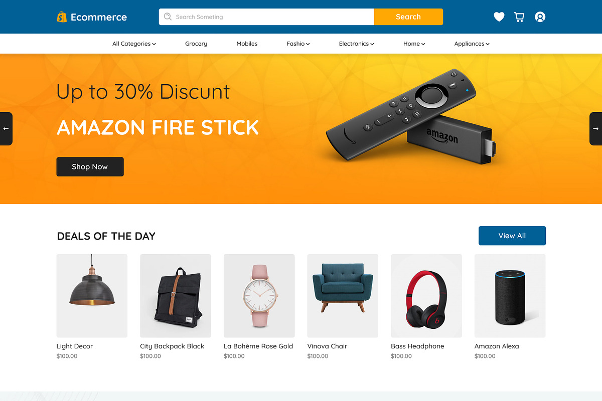 ecommerce Landing Template Design, a Templates & Theme by Neha Guleria (Photo 2 of 3)