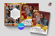 Elegant Canva Obituary Template, a Brochure Template by Protech Design ENT (Thumbnail 1 of 9)