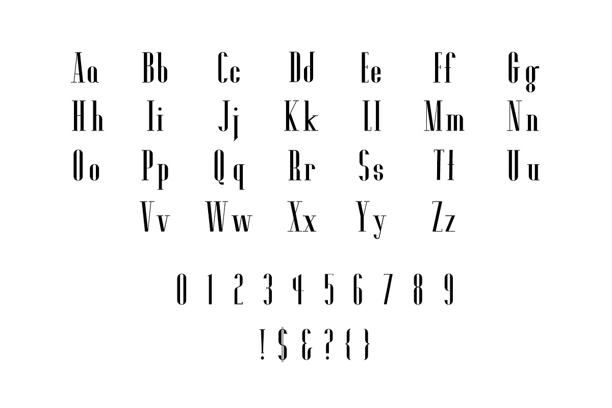 A La Mode, a Font by Loudoun Design Co. (Photo 2 of 5)
