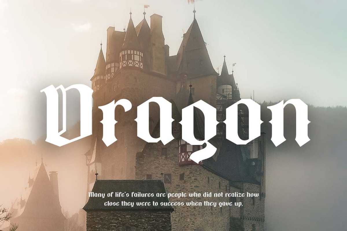Gothicfed Blackletter Font, a Blackletter Font by UICreative (Photo 3 of 13)
