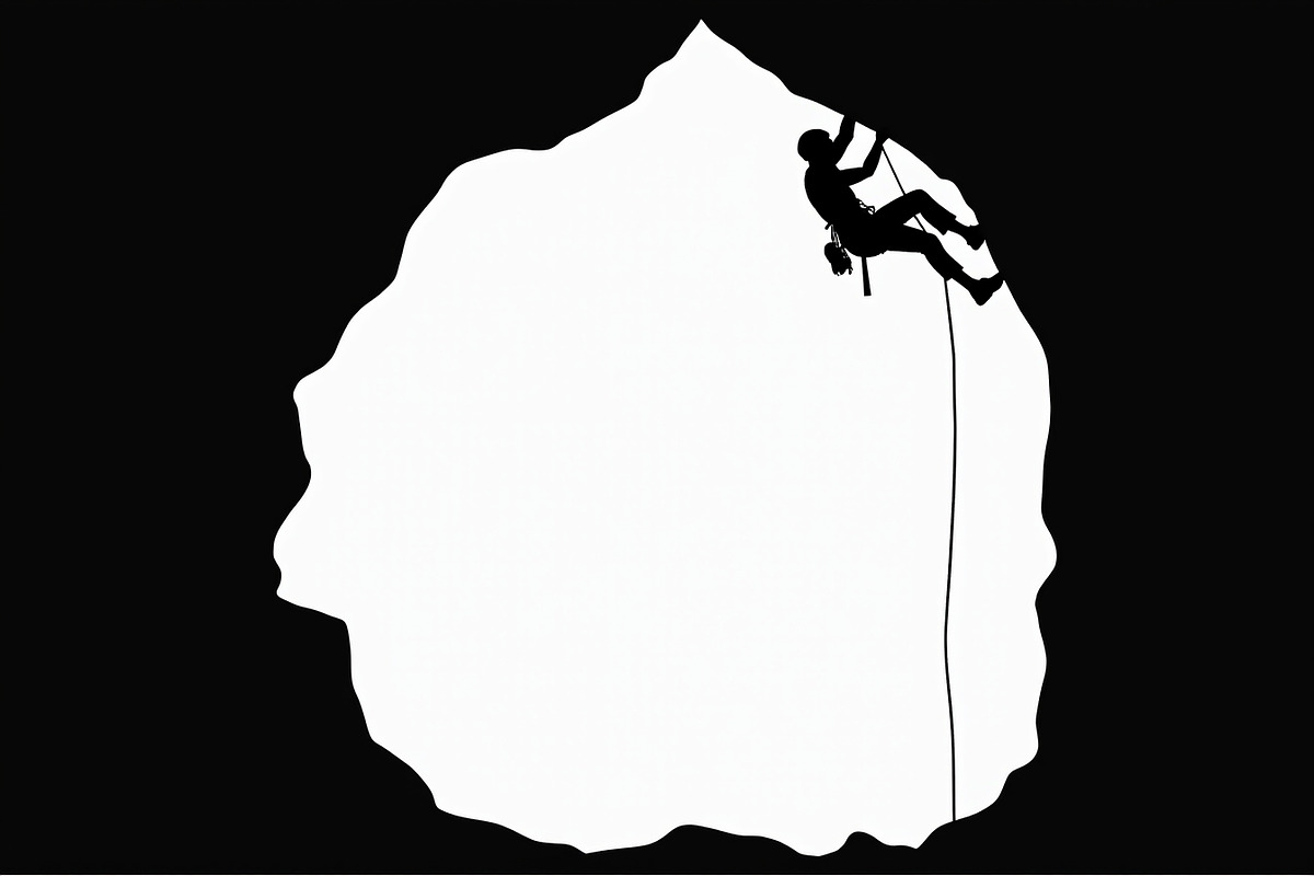Mountain Climber Silhouette Set, an Illustration by Amazin_art (Photo 20 of 21)