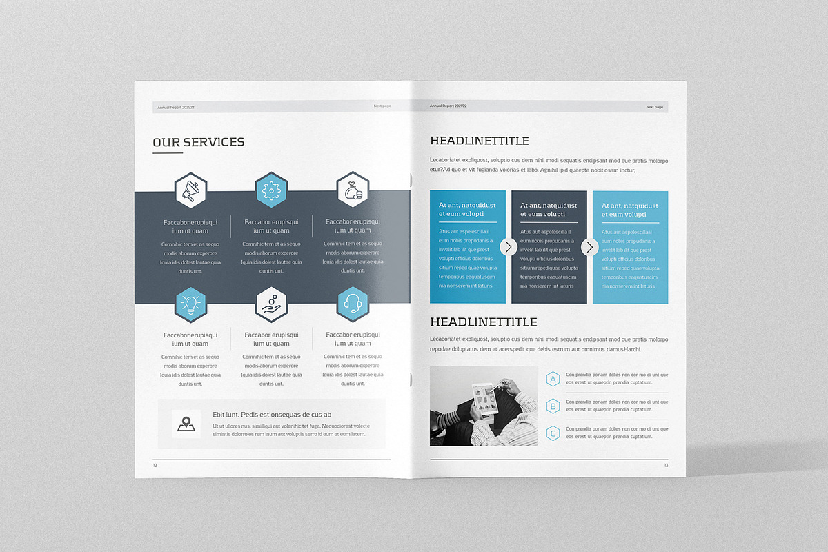 Annual Report 16 Pages, a Brochure Template by Brochure-Market (Photo 6 of 10)