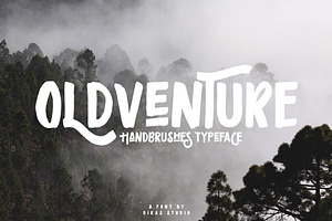 Oldventure - Handbrushes Typeface