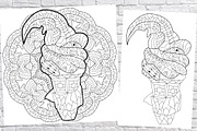 Ice cream for coloring pages, a Decorative Illustration by Watercolor fantasy (Thumbnail 4 of 6)