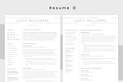 ATS Resume BUNDLE - Minimalist CV, a Resume Template by MondaySpark (Thumbnail 6 of 10)