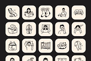 Sleep Doodle Icon Set, an Outline Icon by Vectors Market (Thumbnail 8 of 8)