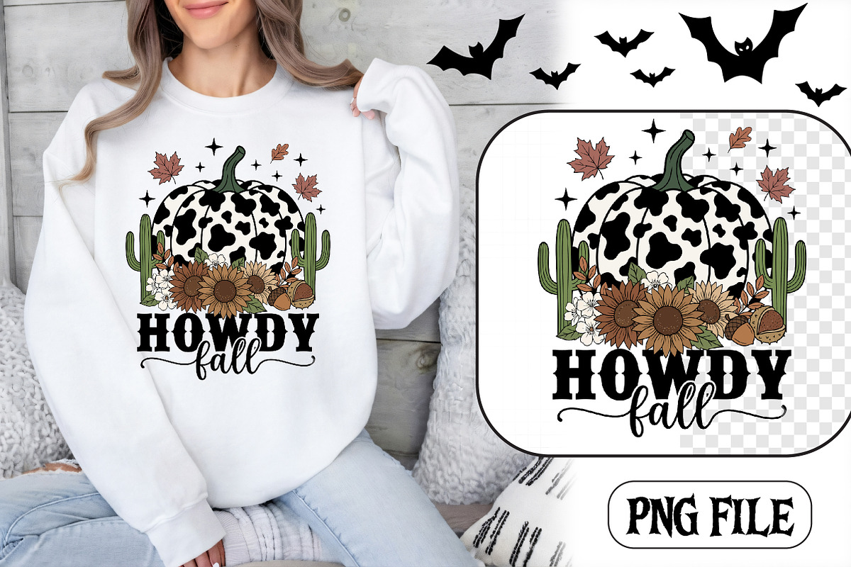 Cow print pumpkin with sunflowers, a Seasonal Illustration by CrexoraLab (Photo 1 of 4)