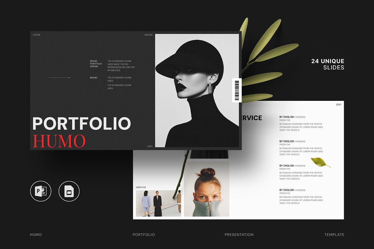 Humo Portfolio Presentation Template, a Presentation Template by SparkPro (Photo 1 of 5)