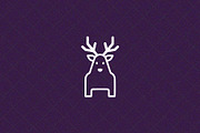 Minimalist Deer Icon Animal, an Animal Illustration by Vectorium Studio (Thumbnail 3 of 4)