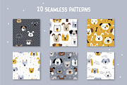 Doggy Woof. Vector dog patterns, a Pattern Graphic by ValeriiaFeeva (Thumbnail 3 of 11)