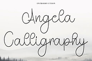 Angela Calligraphy, a Handwritten Font by InermediaSTUDIO (Thumbnail 1 of 8)