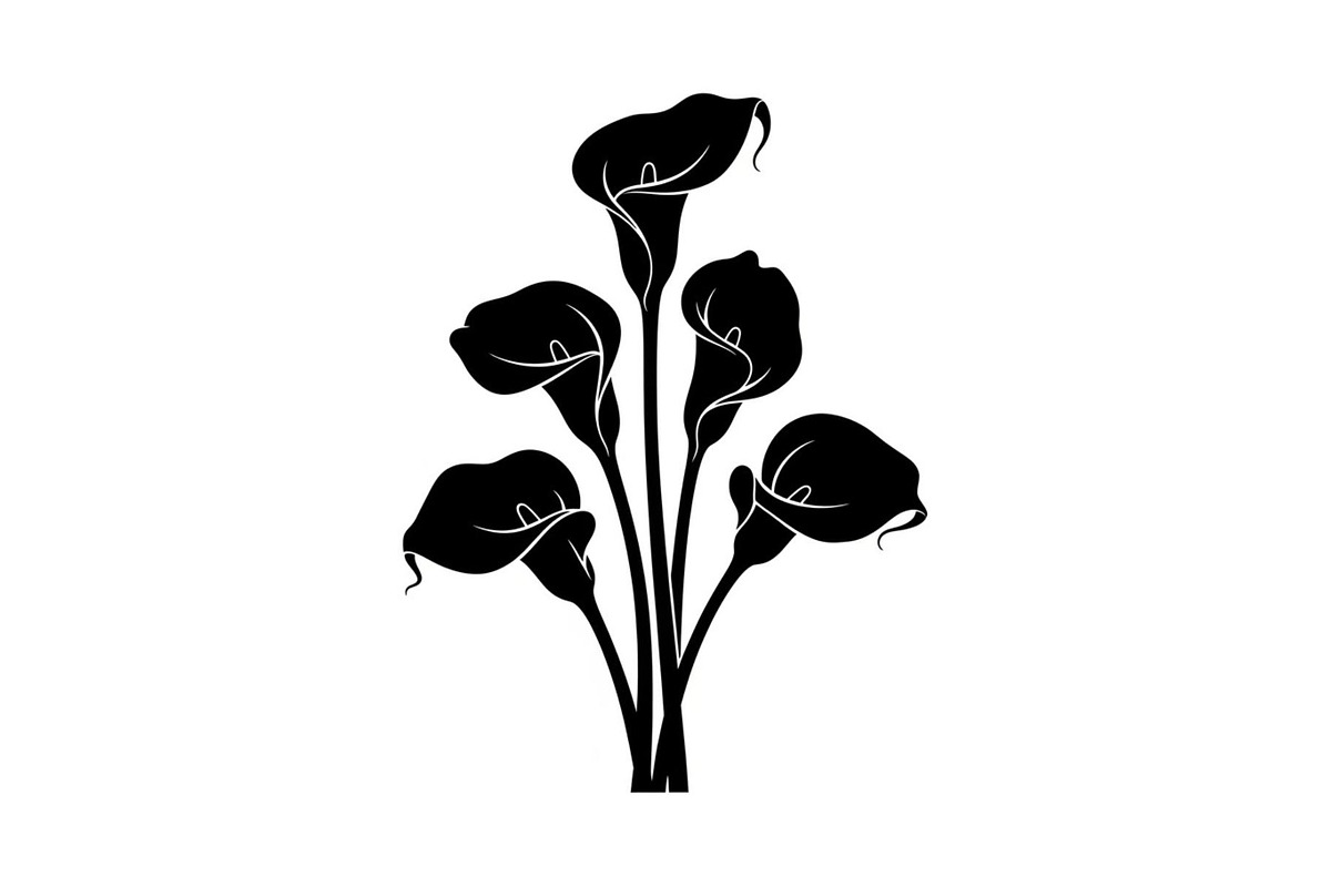 Black Lily Flower Vector Bundle, an Illustration by Designs_River (Photo 50 of 51)